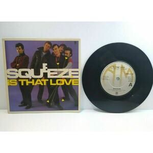 Squeeze Is That Love 7" Vinyl Record 1981 A&M Records AMS 8129 New Wave Pop